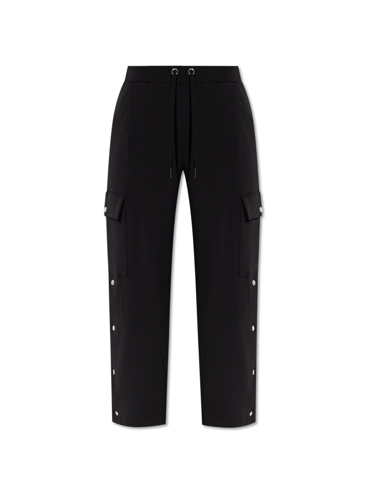Michael Kors Frauen Pantalone Snap Detail Fracht Pant Mt530voe45 001 Schwarz