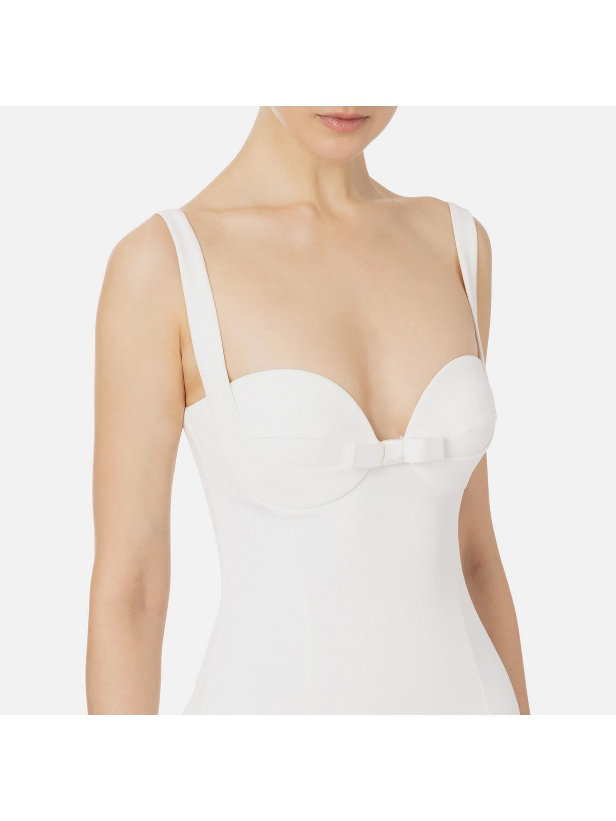 ELISABETTA FRANCHI Abito Donna AB65542E2 360 Avorio gioboutiqueweb