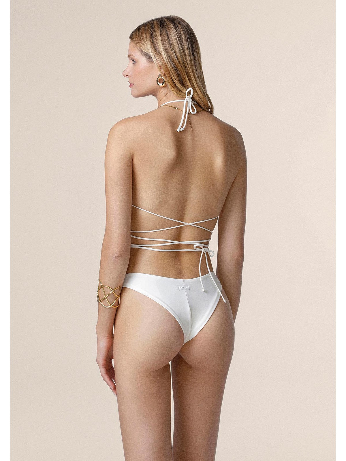 ME FUI Costume da bagno Donna MF25-0100_WH WHITE