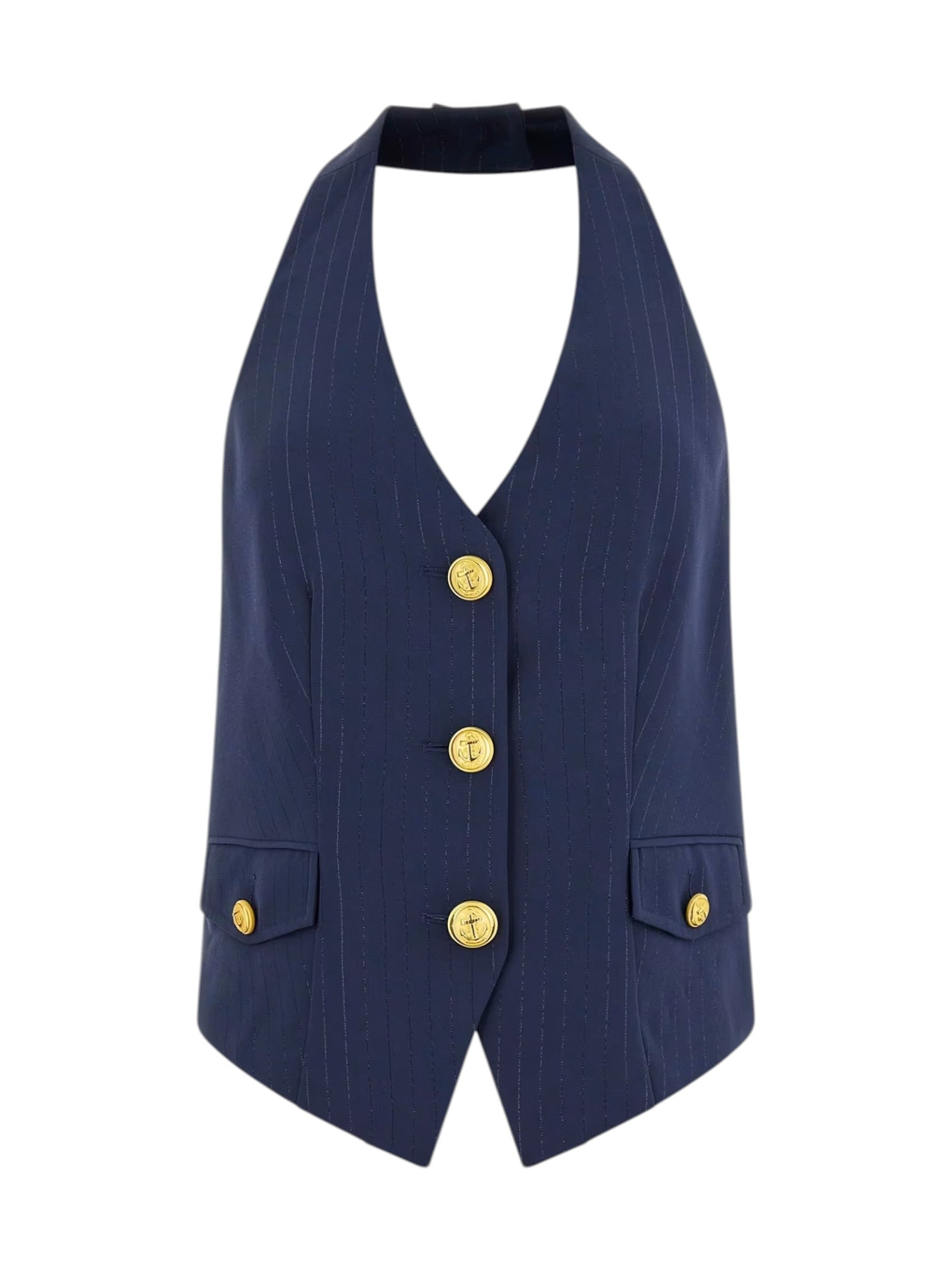 MARCIANO Gilet Donna NICLA VEST 6RGH20 7438A FBEK SUITING BLUE PINSTRI