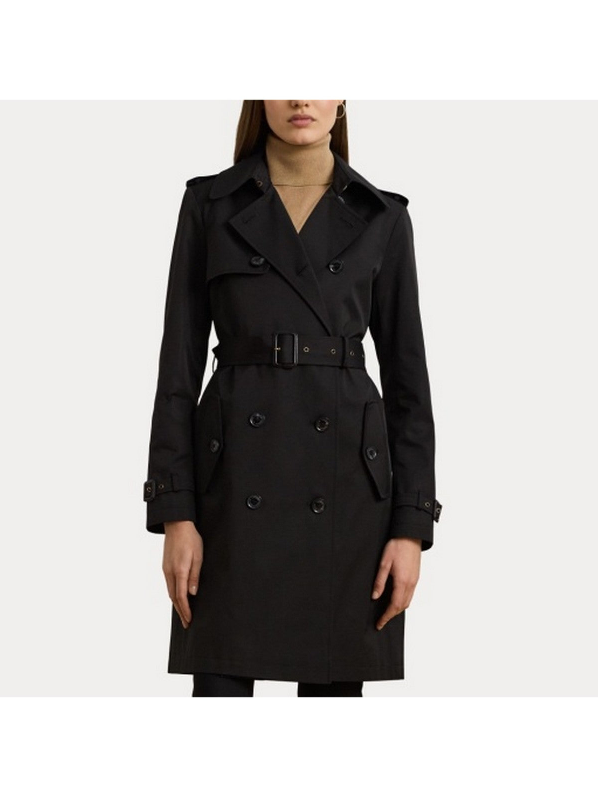 LAUREN RALPH LAUREN Trench Donna DB BLT RN38 297967122 001 Nero gioboutiqueweb