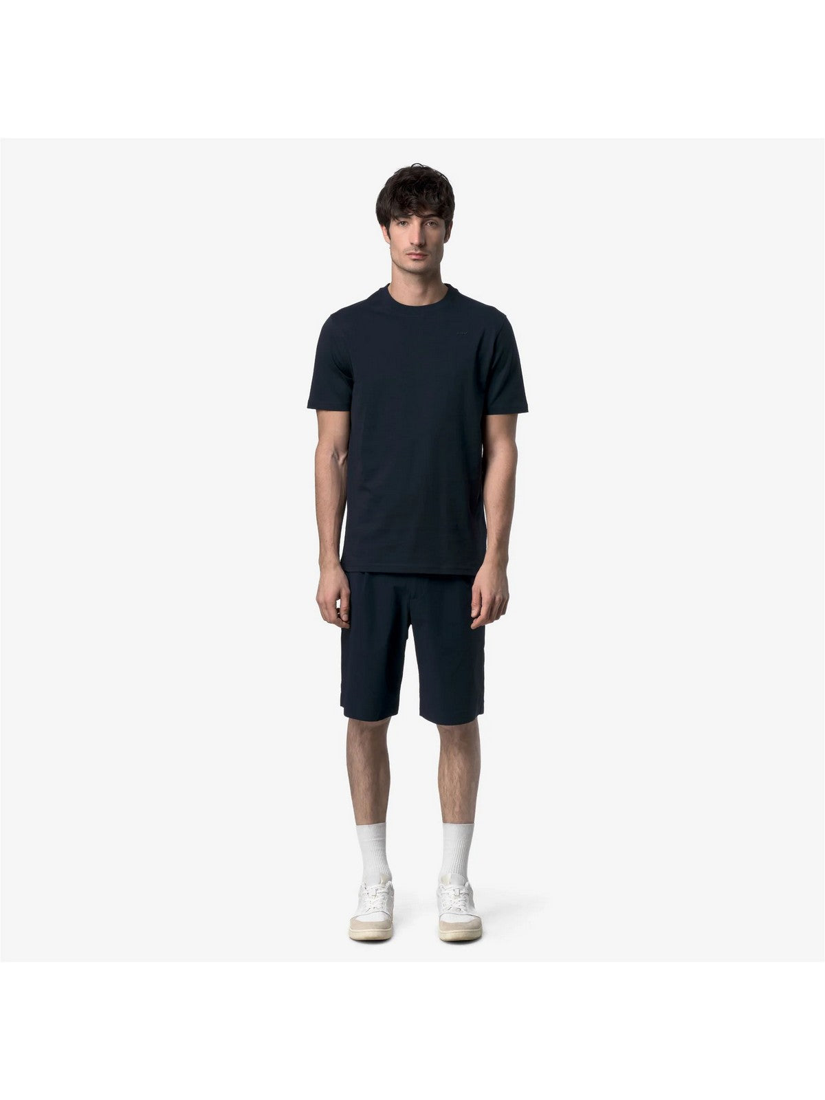 K-WAY T-shirt Uomo ODOM JERSEY MICRO LETTERING K81489W K89 BLUE DEPTH