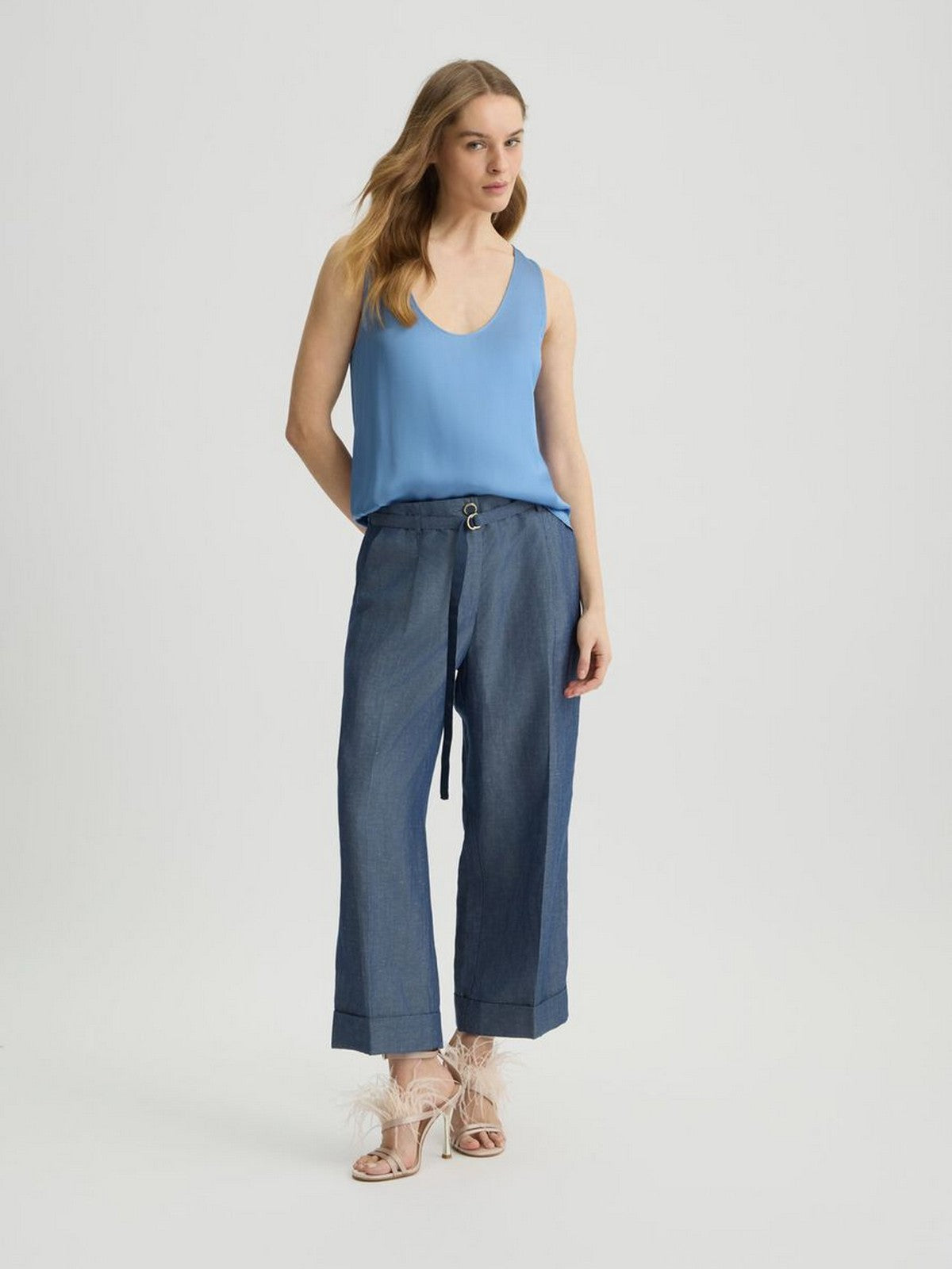 LIU JO BLACK Top Donna CA5244T2571 X0647 Blu