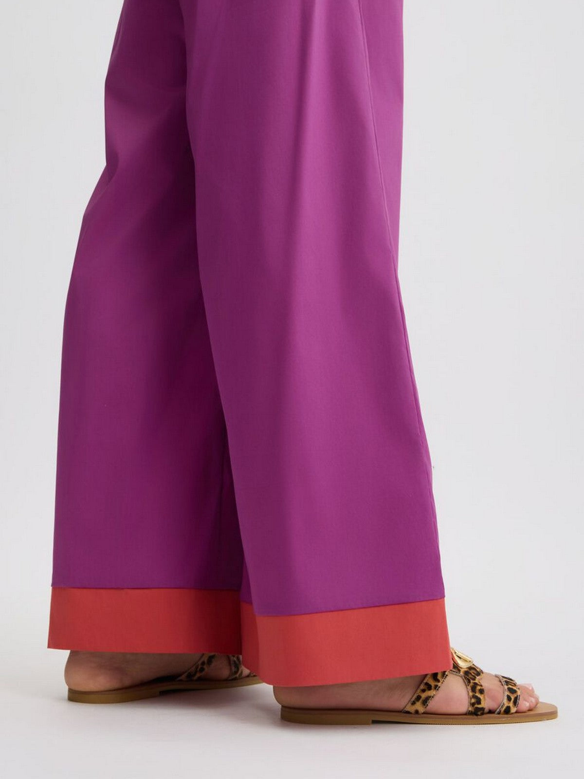 LIU JO BEACHWEAR Pantalone Donna VA5065TS330 C3649 Hollyhock/rosso argi gioboutiqueweb