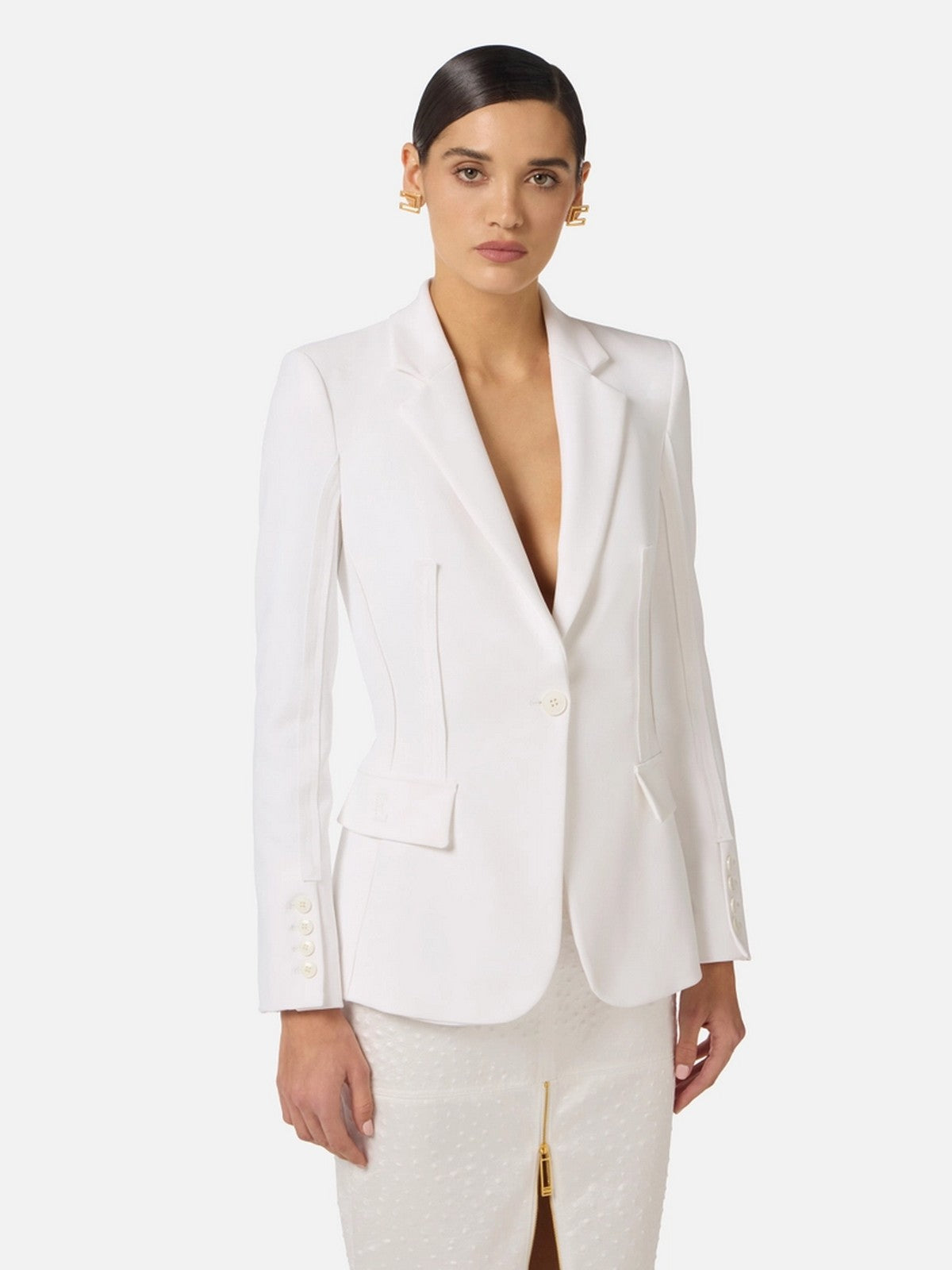 ELISABETTA FRANCHI Giacca Donna GI21661E2 360 Avorio