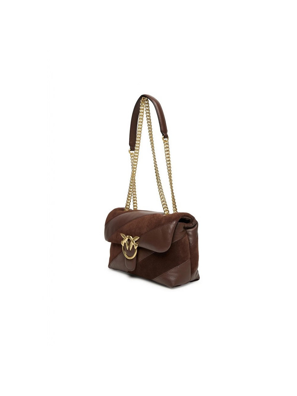 PINKO Borsa Donna LOVE PUFF CLASSIC CL 100038-A2JY L74V MARRONE CASTANO MATT GOLD gioboutiqueweb