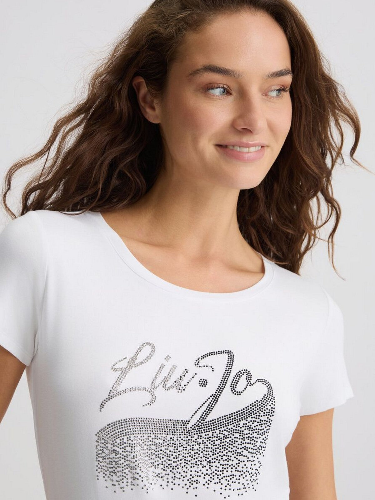 LIU JO BEACHWEAR T-shirt Donna VA5157JS360 M9193 Bianco/cascata