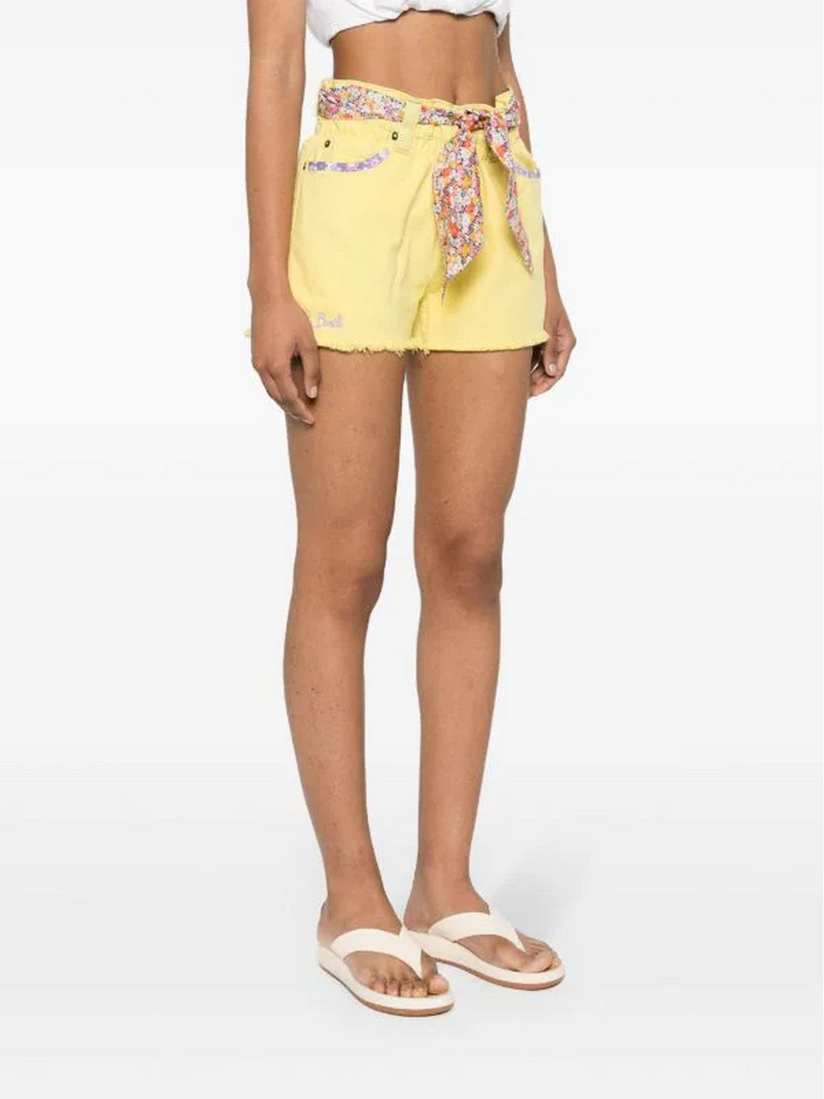 MC2 SAINT BARTH Pantaloncino Donna ARIZONA 04941F Giallo gioboutiqueweb