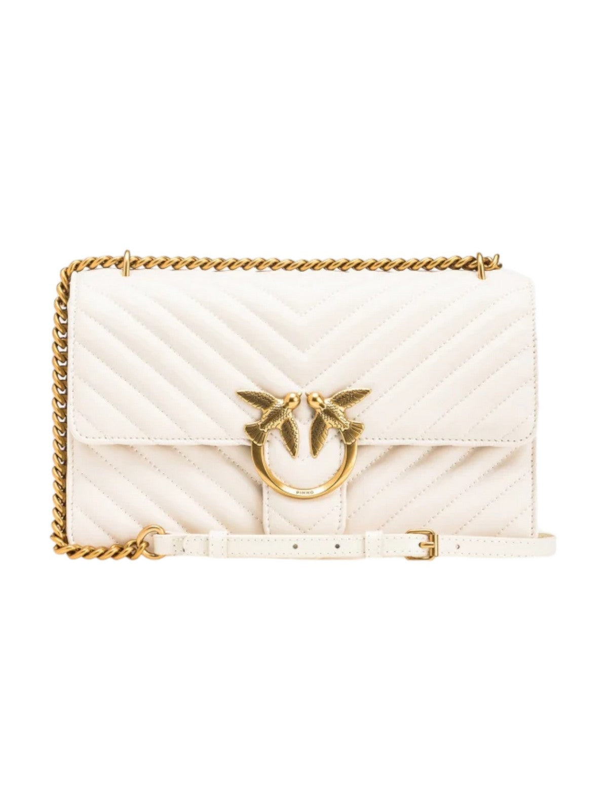 PINKO Borsa Donna Love bag one 100941-A0GK Z14Q Bianco gioboutiqueweb