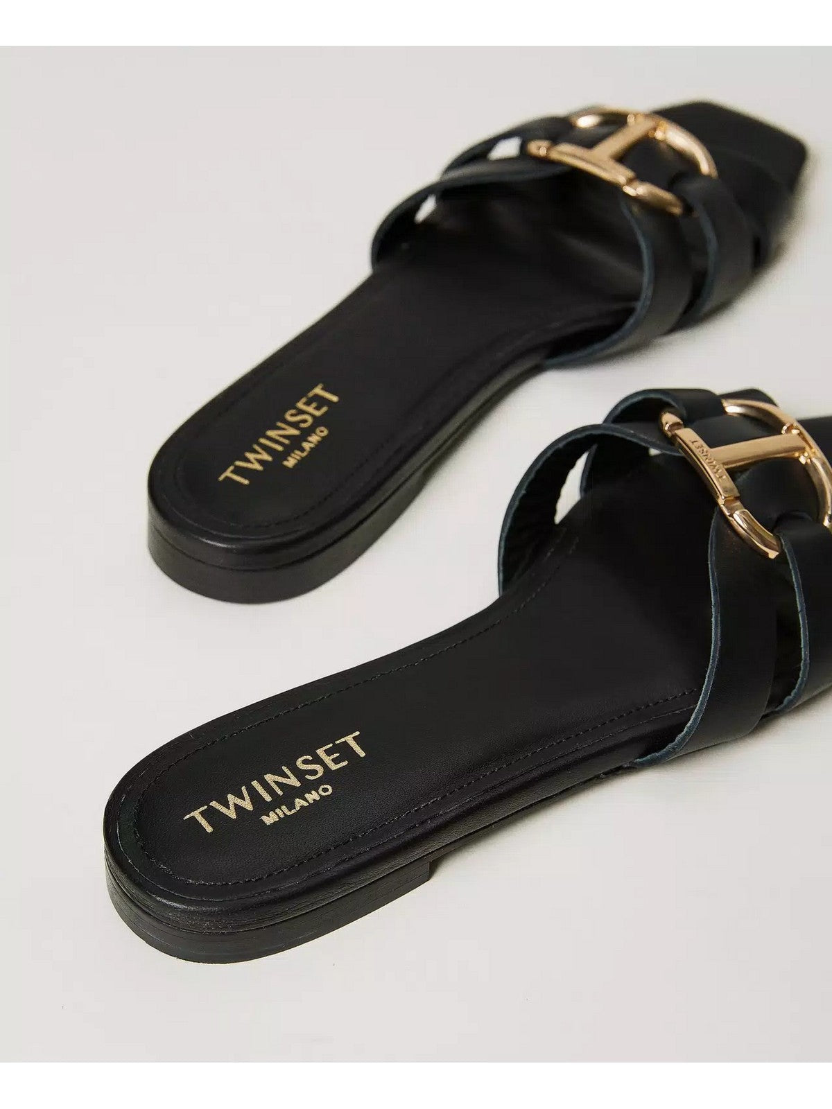 Twinset Ciabatta Donna 241TCT120 00006 Schwarz