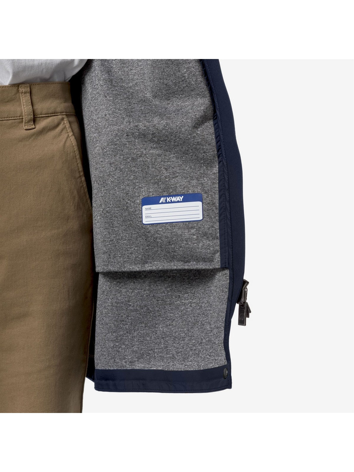 K-WAY Giubbino Donna Mathy Bonded Jersey V K7127JW K89 Blu gioboutiqueweb