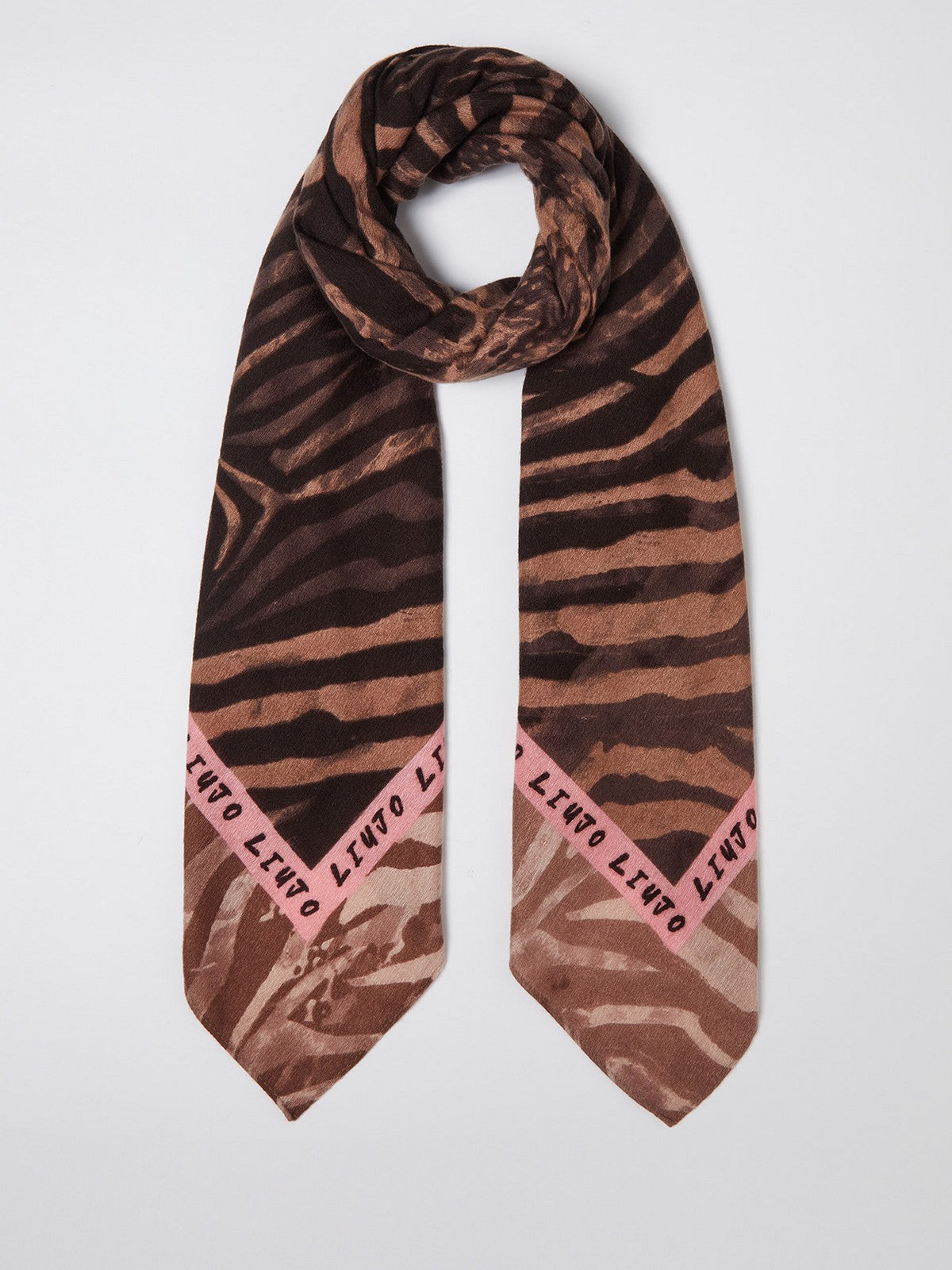 LIU JO SOFT Foulard Donna 2F4095T0300 00070 Marrone gioboutiqueweb