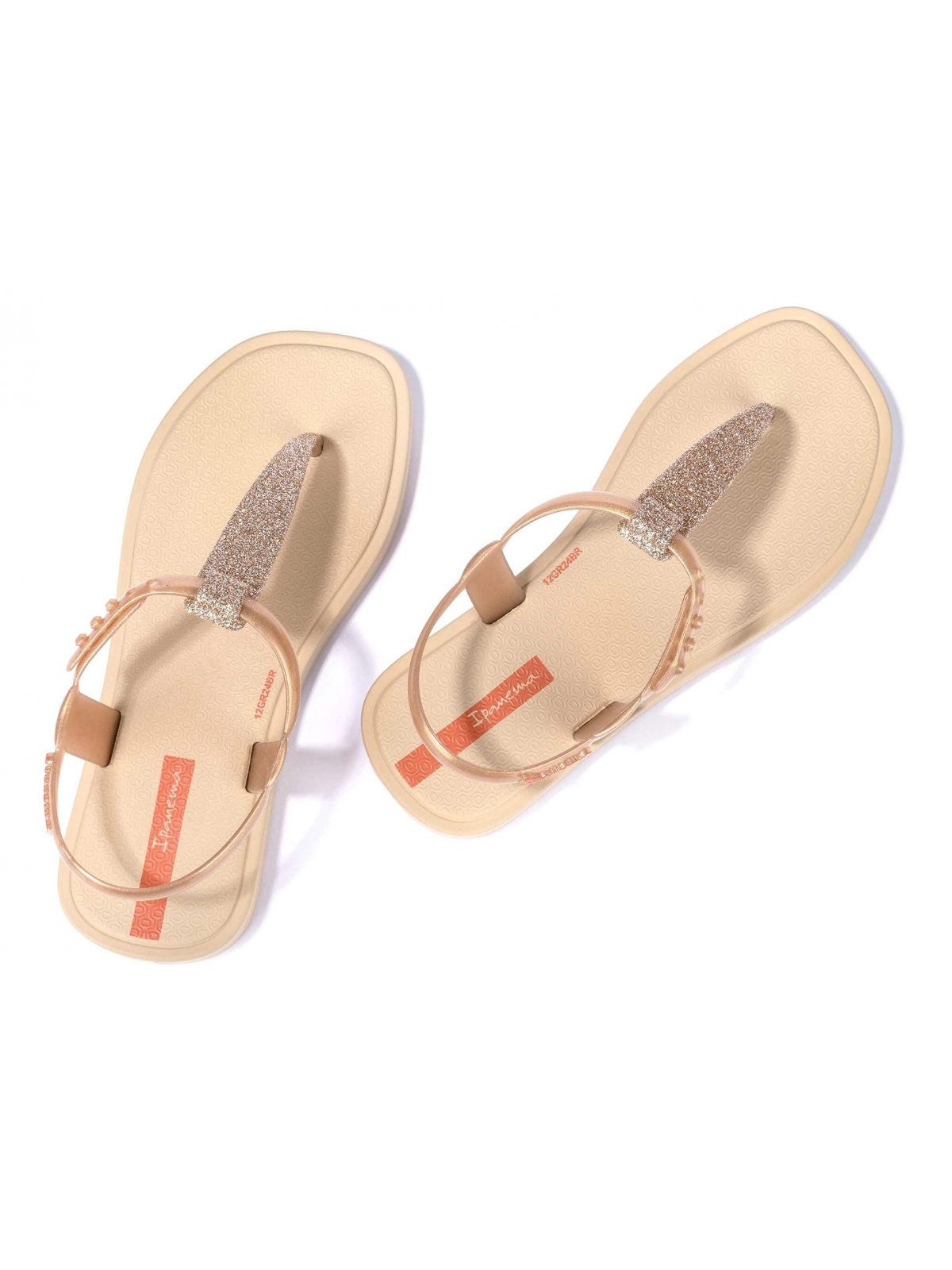 IPANEMA Sandalo Bambine e ragazze IP.83706 BD033 BEIGE/GLITTER/RED gioboutiqueweb