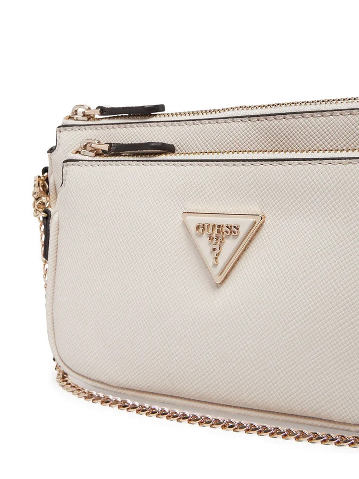 GUESS Borsa Donna NOELLE DBL POUCH CROSSBODY HWZG78 79710 BON Beige gioboutiqueweb