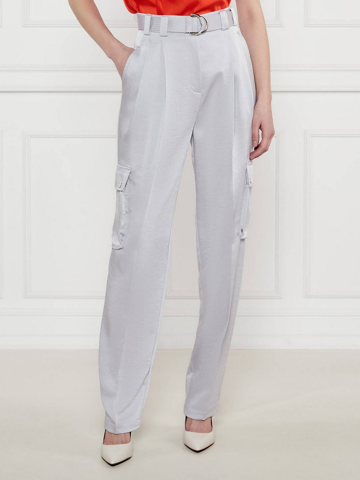 LIU JO BLACK Pantalone Donna CA5341TS870 X0651 Grey sky