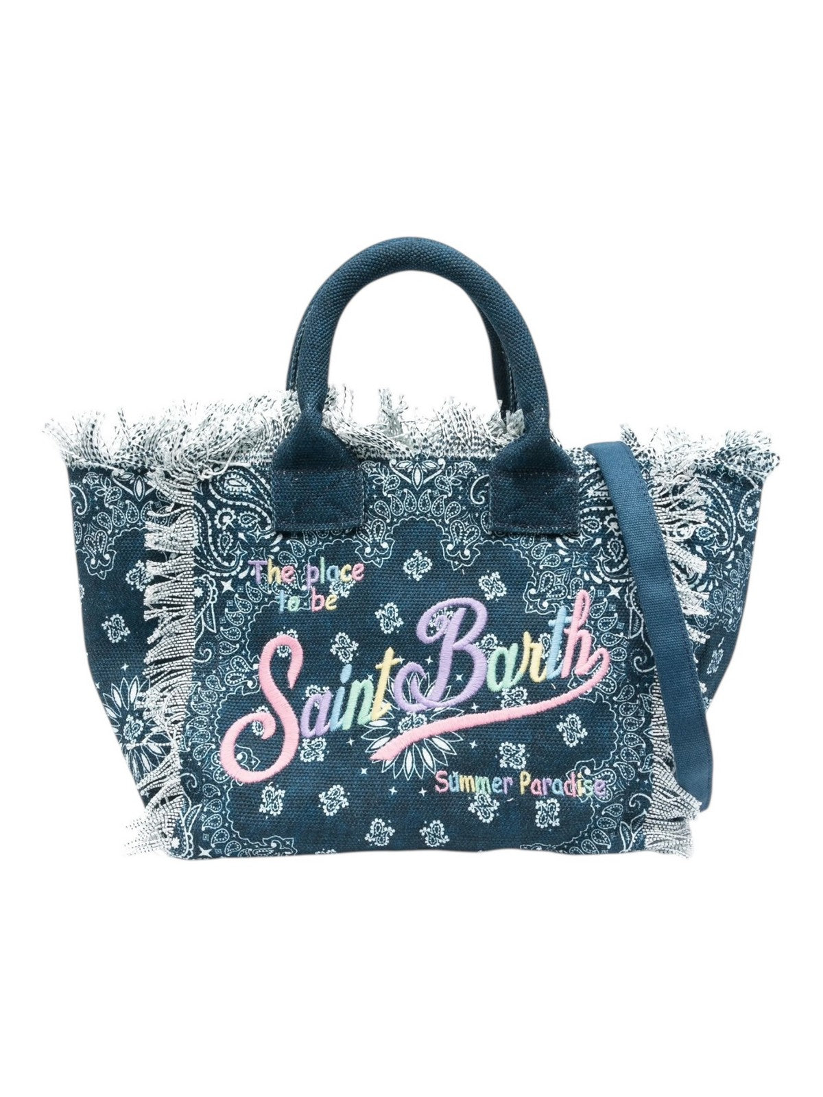 MC2 SAINT BARTH Borsa Donna COLETTE 04119H BANDANNA ROUND PASTEL DEN EMB gioboutiqueweb