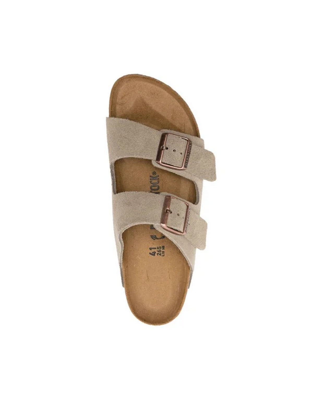 BIRKENSTOCK Sandalo Unisex adulto Arizona taupe, Suede Leather 051463 Marrone gioboutiqueweb