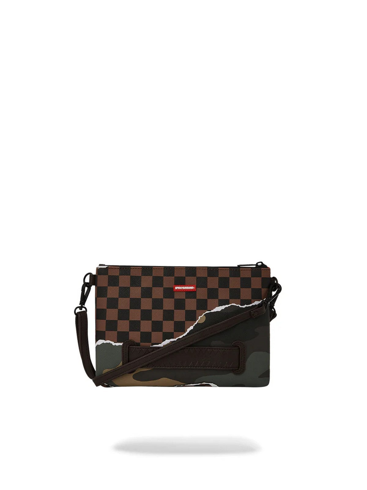 SPRAYGROUND Pochette Uomo TEAR IT UP CAMO POCHETTE 910B6041NSZ Marrone gioboutiqueweb