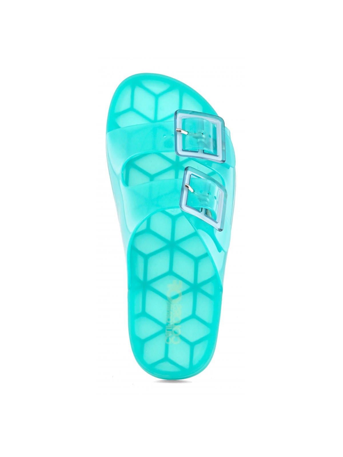 COLORS OF CALIFORNIA Ciabatta Donna jelly sandal 2 buckles HC.CHJ010 SKY Blu gioboutiqueweb