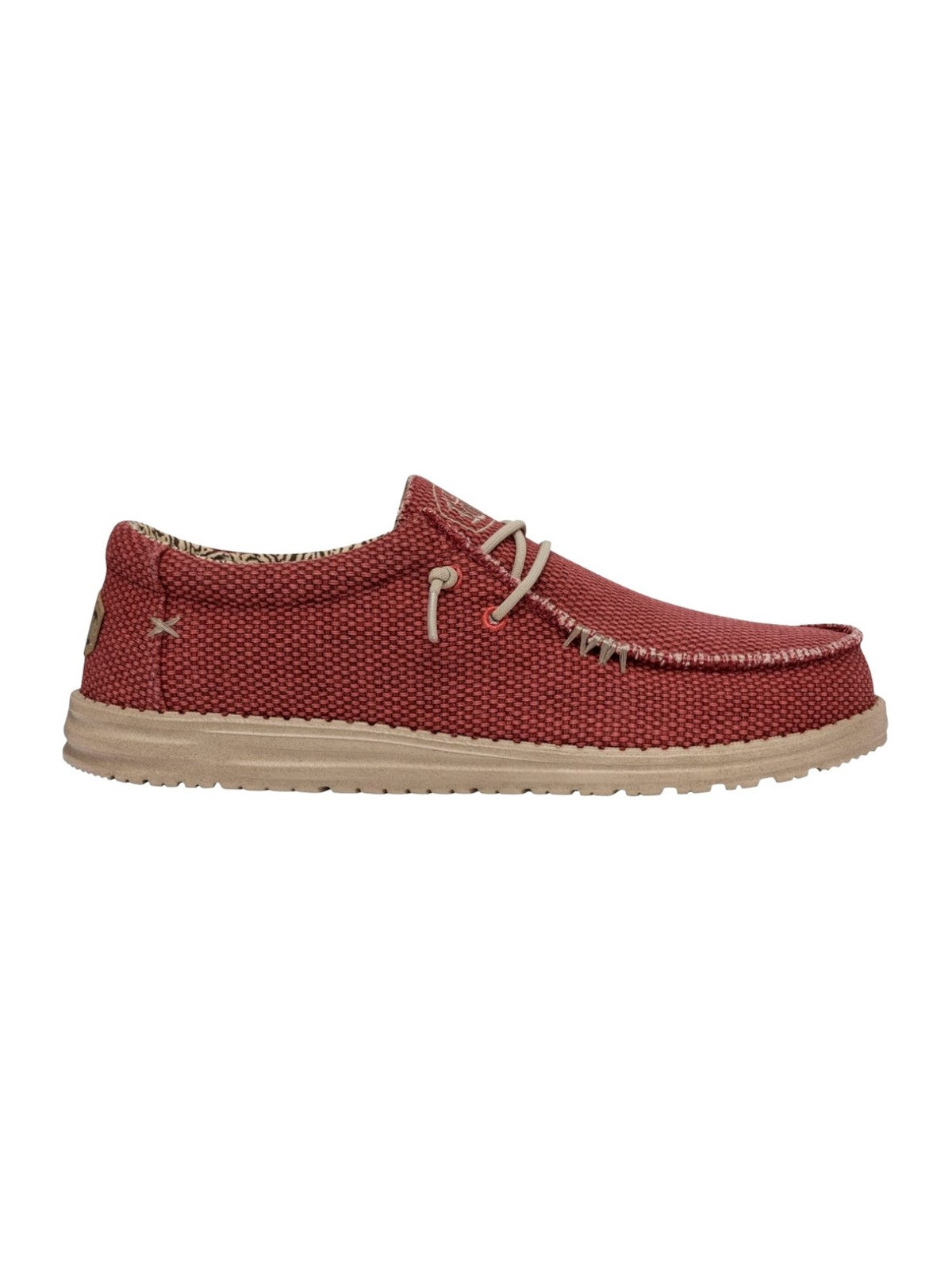 HEY DUDE Mocassino Uomo Wally Braided HD.40003 6VP Rosso gioboutiqueweb
