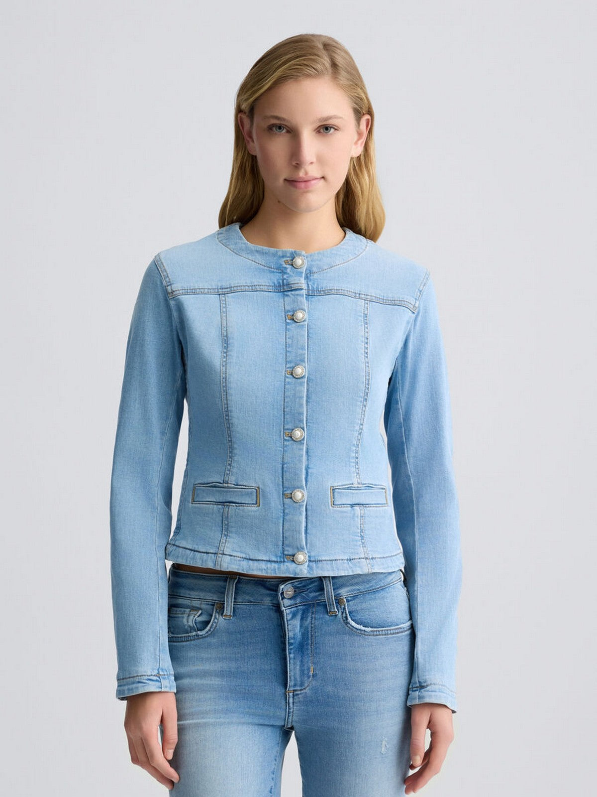 LIU JO BLUE DENIM Giacca Donna UA5135D4448 78861 Blu gioboutiqueweb