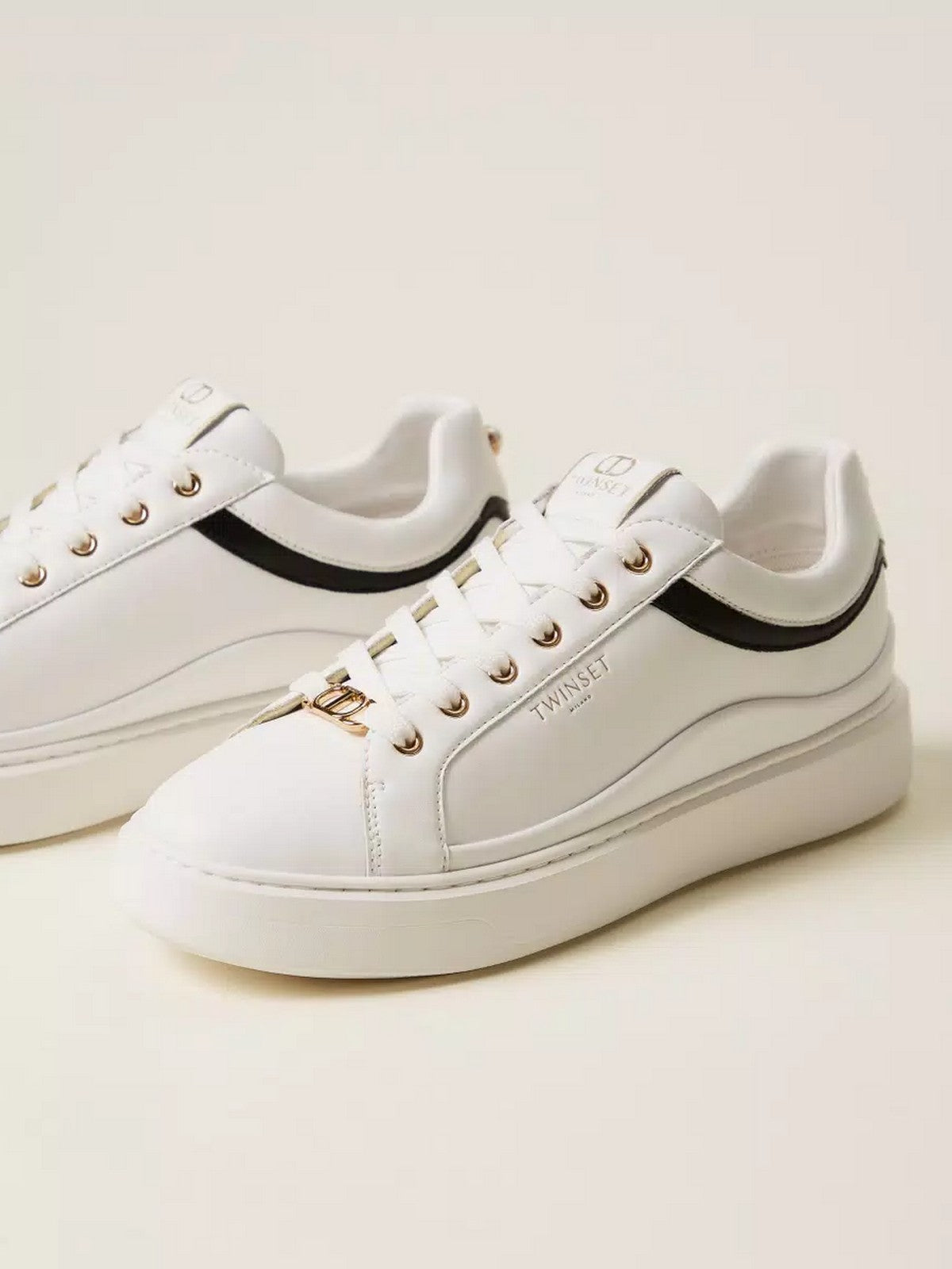 TWINSET Sneaker Donna SNEAKERS 252TCP020 01870 BIC.OTTICO/NERO