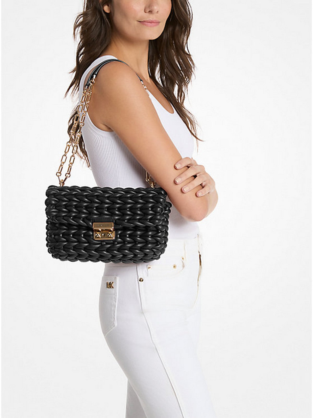 MICHAEL KORS Borsa Donna Tribeca 30T5G2RL7T 001 BLACK gioboutiqueweb