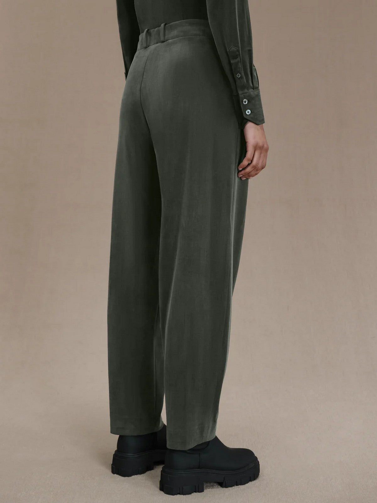 RRD Pantalone Donna CUPRO JOANIE WOM PANT W24723 20 Verde gioboutiqueweb