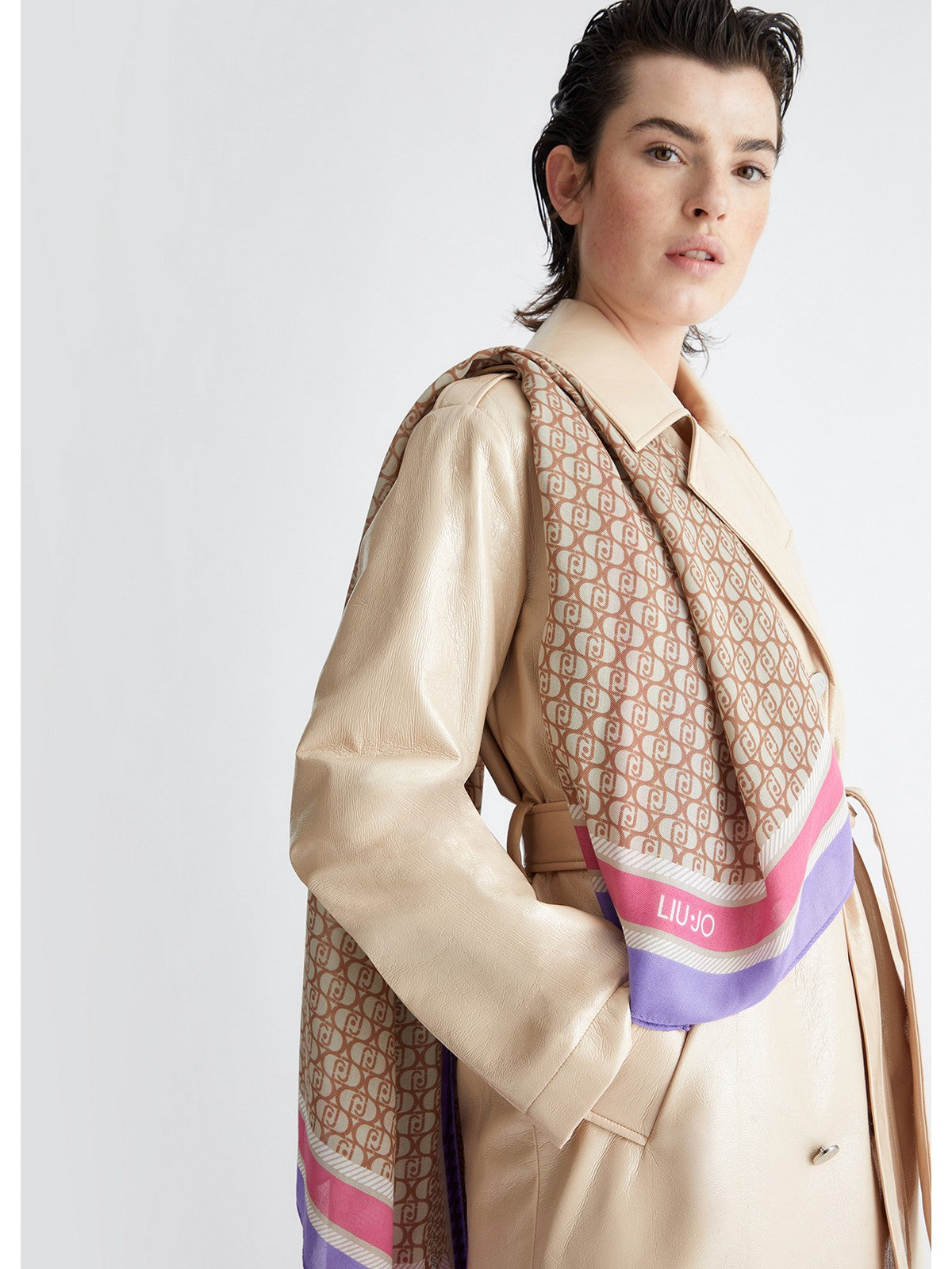 LIU JO SOFT Foulard Donna 2A4033T0300 00172 Viola gioboutiqueweb