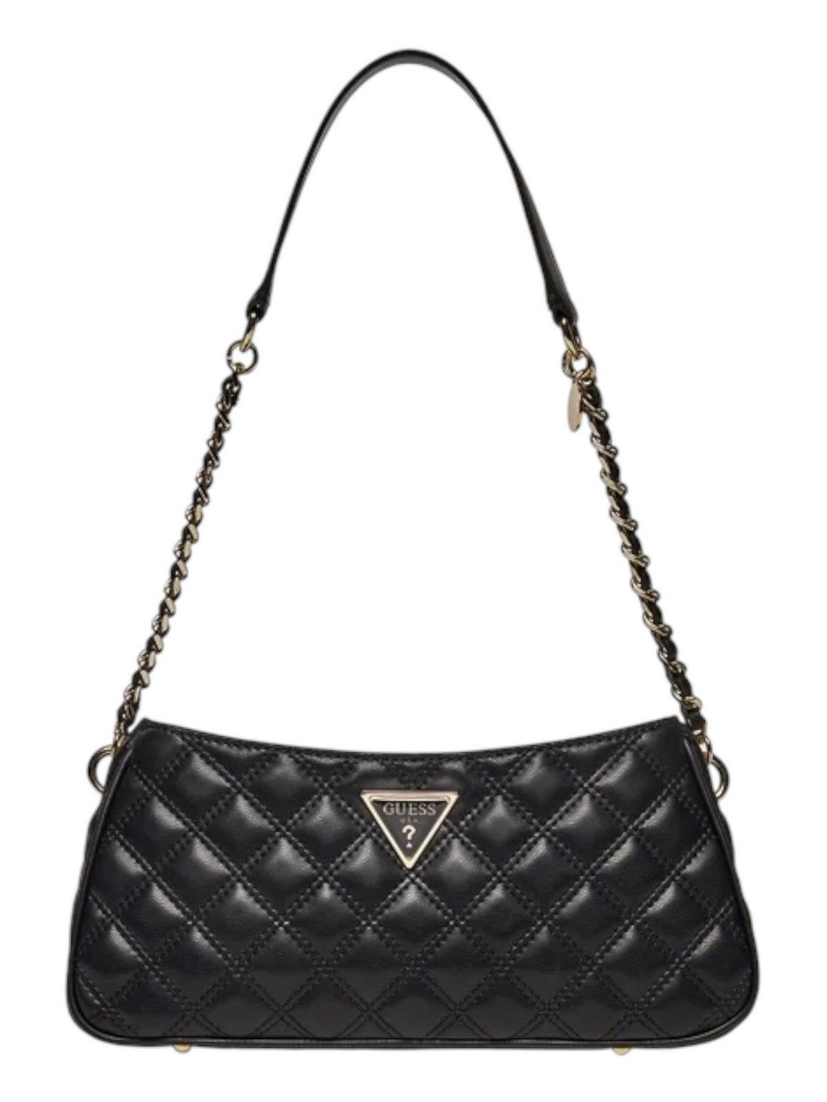 GUESS Borsa Donna GIULLY TOP ZIP SHOULDER BAG HWQG87 48160 BLA Nero gioboutiqueweb