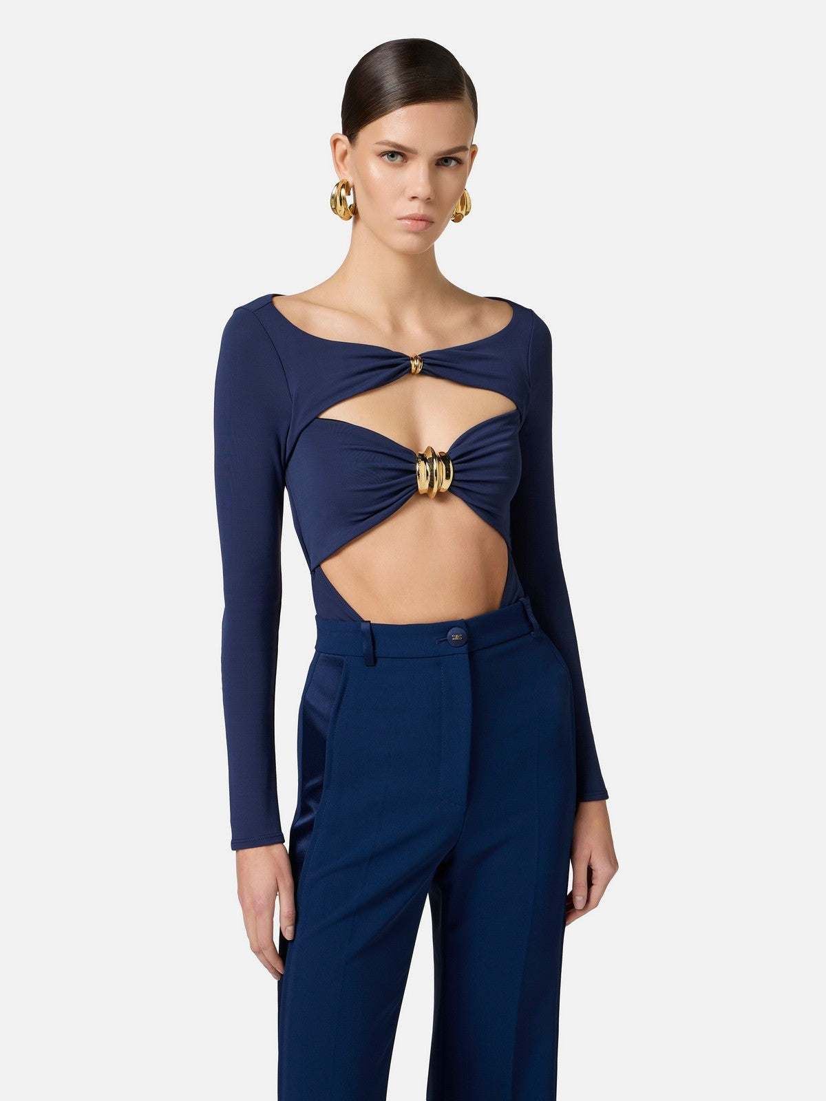 ELISABETTA FRANCHI Body Donna BO02752E2-DC8 Blu gioboutiqueweb