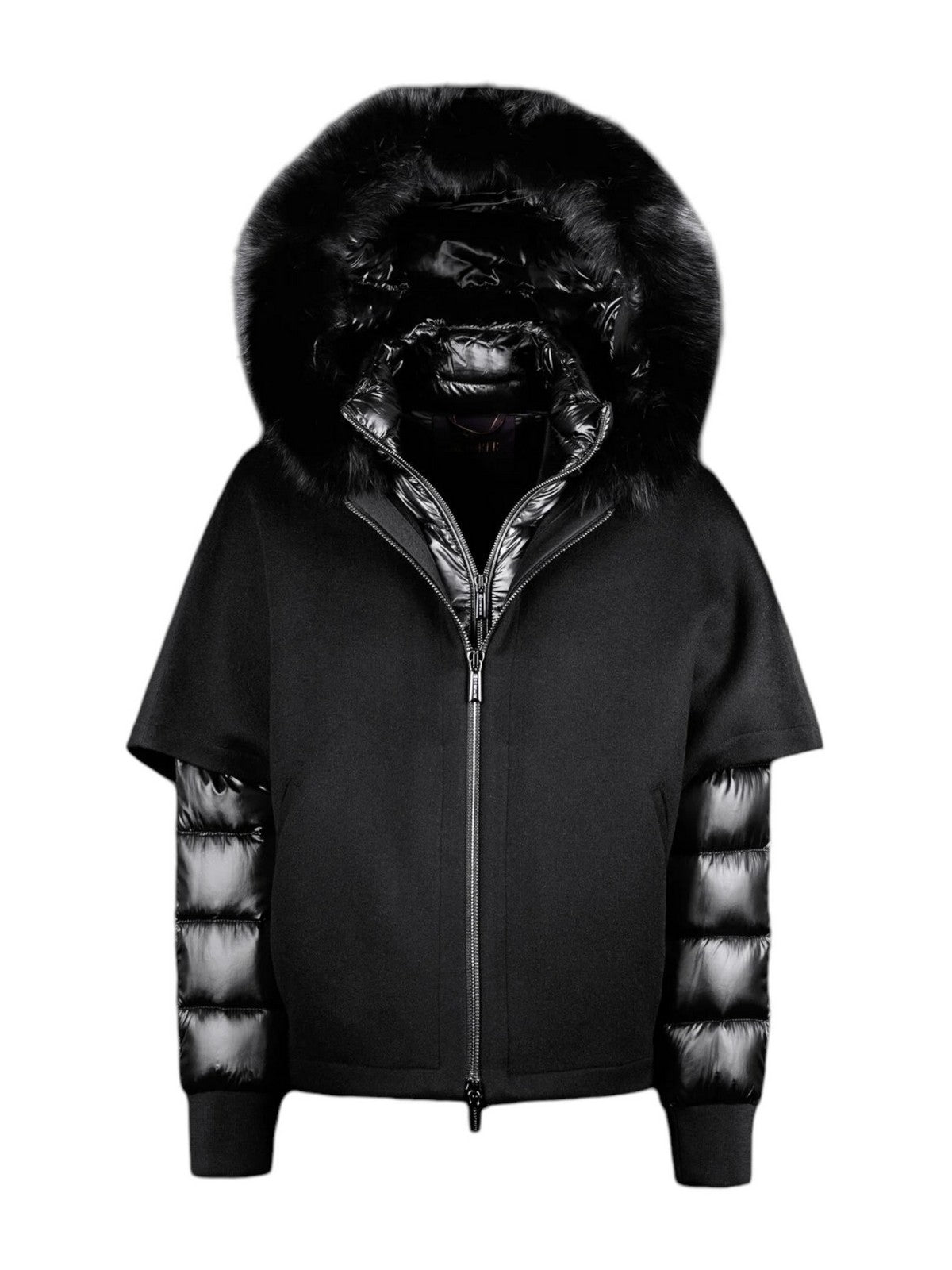 MOORER Piumino Donna PEGASO-CWR MODGI300009 U0001 Nero gioboutiqueweb