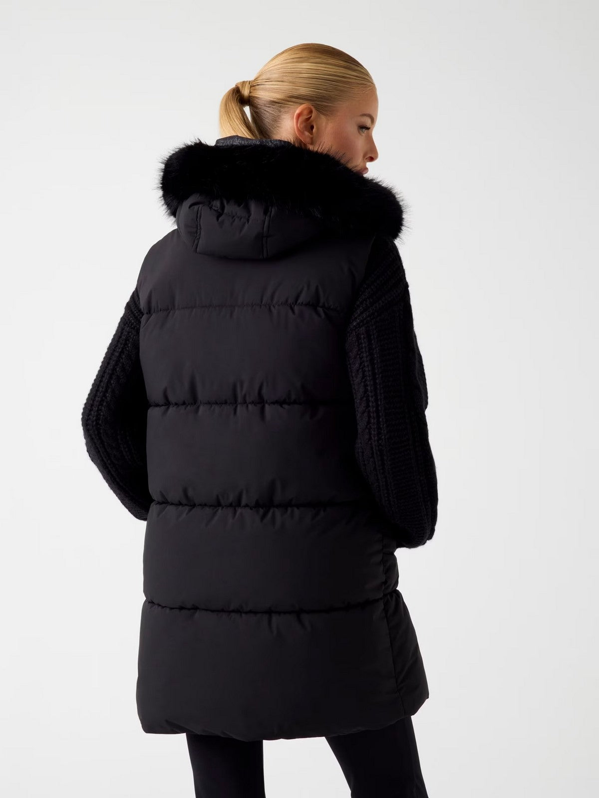 GUESS Gilet Donna KATRINA SKI HOODY VEST W5BL81 W3282 JBLK Jet Black A996