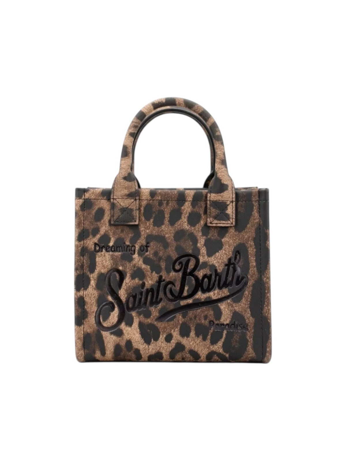 MC2 SAINT BARTH Borsa Donna VANITY BAG MINI 00761I PRINTED LEOPARD LEATHER 12