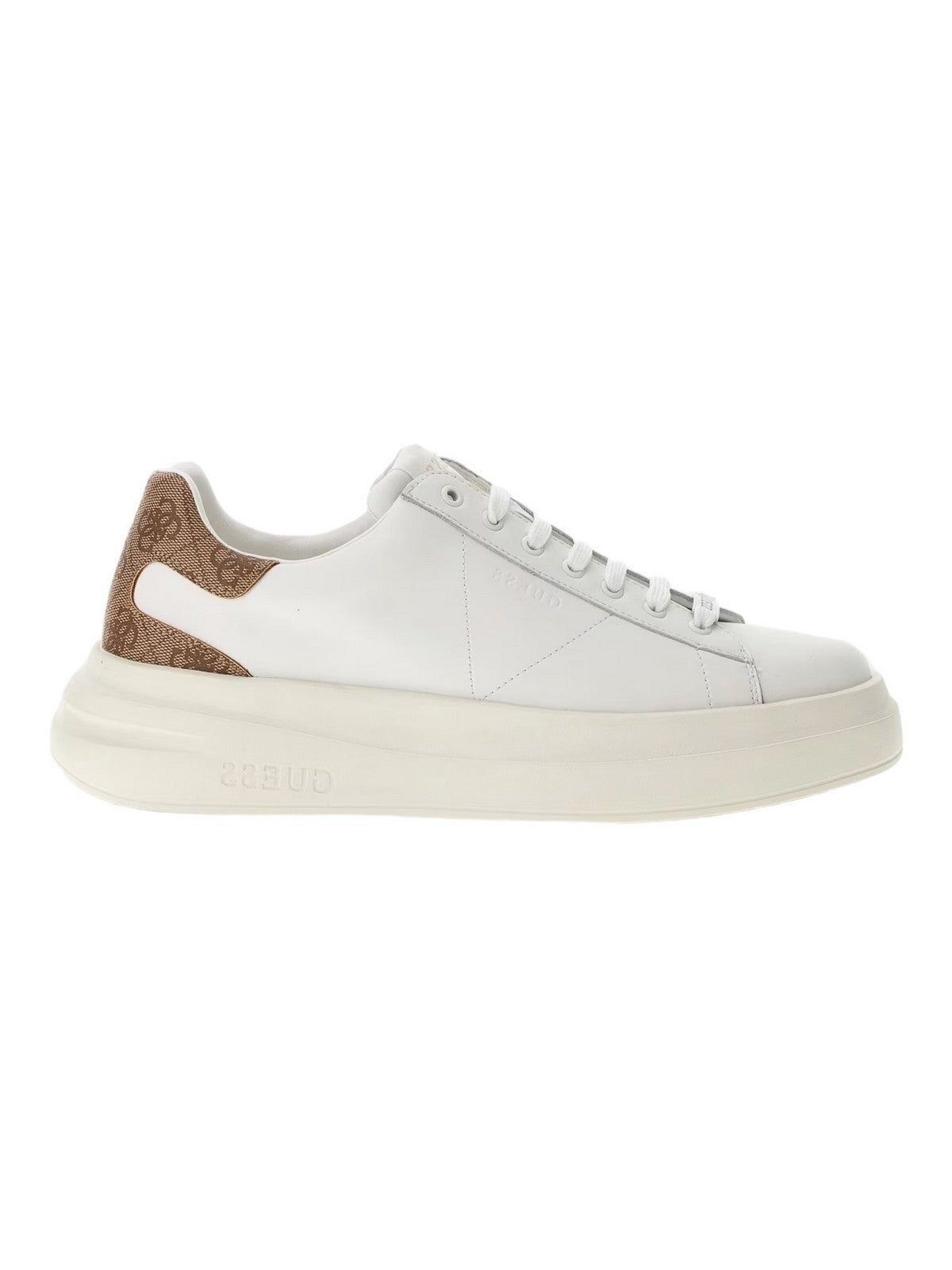 Guess Men's Sneaker Elba Fmpvib Lea12 WBEIB White
