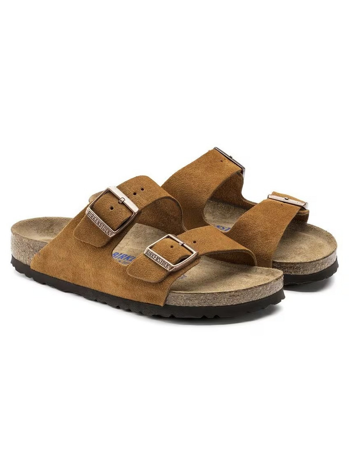 BIRKENSTOCK Sandalo Unisex adulto Arizona mink, Suede Leather 1027162 Marrone