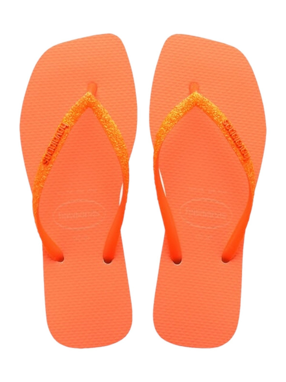 HAVAIANAS Infradito Donna Hav. Square Glitter Neon 4148927.9897 Arancione gioboutiqueweb