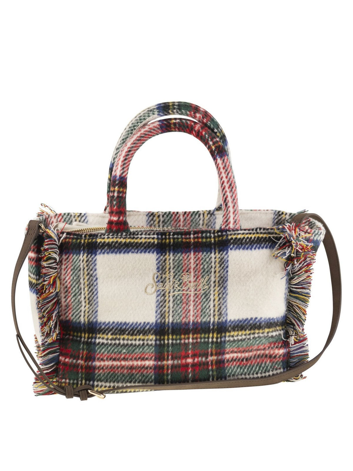 MC2 SAINT BARTH Borsa Donna COLETTE WOOL 01361I TARTAN 10OR EMB