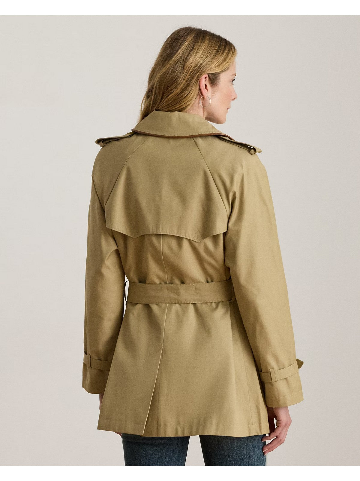 LAUREN RALPH LAUREN Trench Donna "SB RG PU 30""-LINED-COAT" 297979525 001 BIRCH TAN