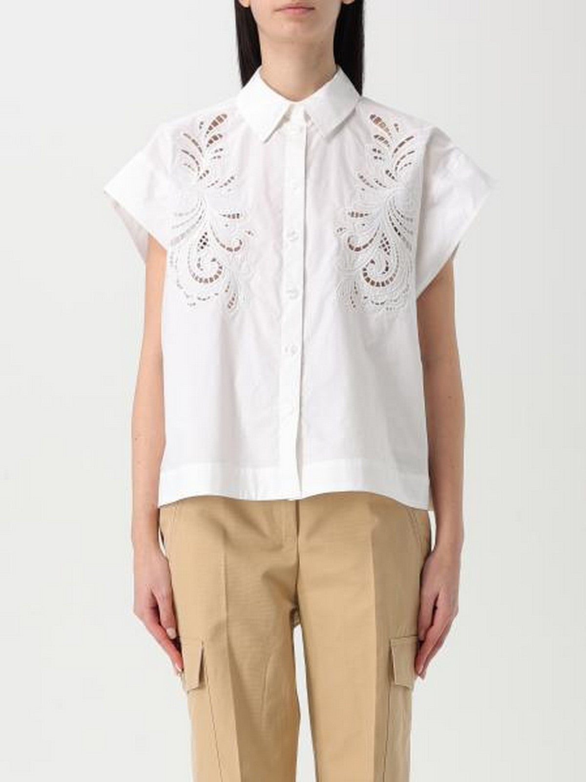 TWINSET Camicia Donna 251TP2171 00001 Bianco gioboutiqueweb