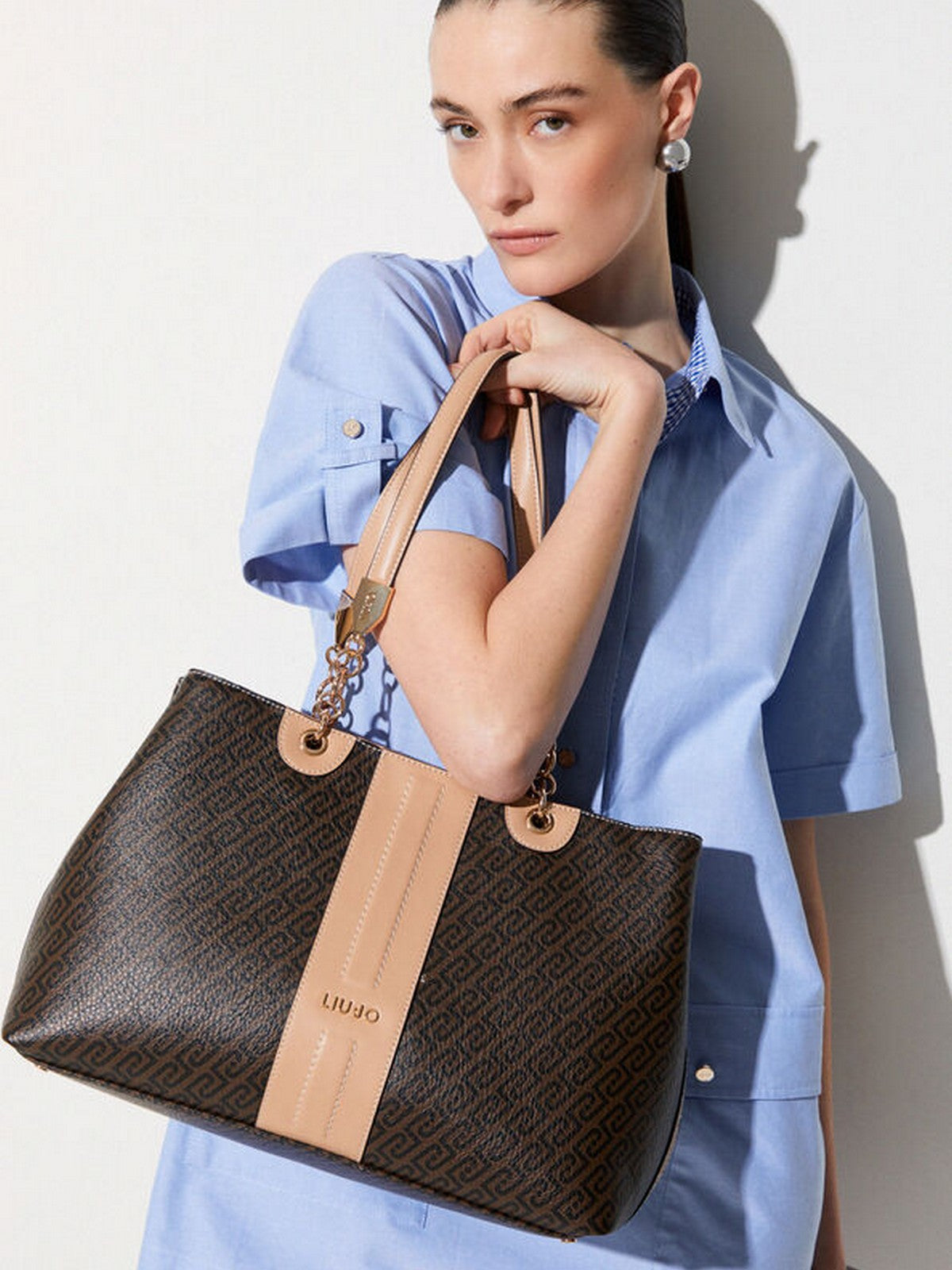 LIU JO ACCESSORIES Borsa Donna AA6104E1118 C3904 Testa moro/dk.cipria