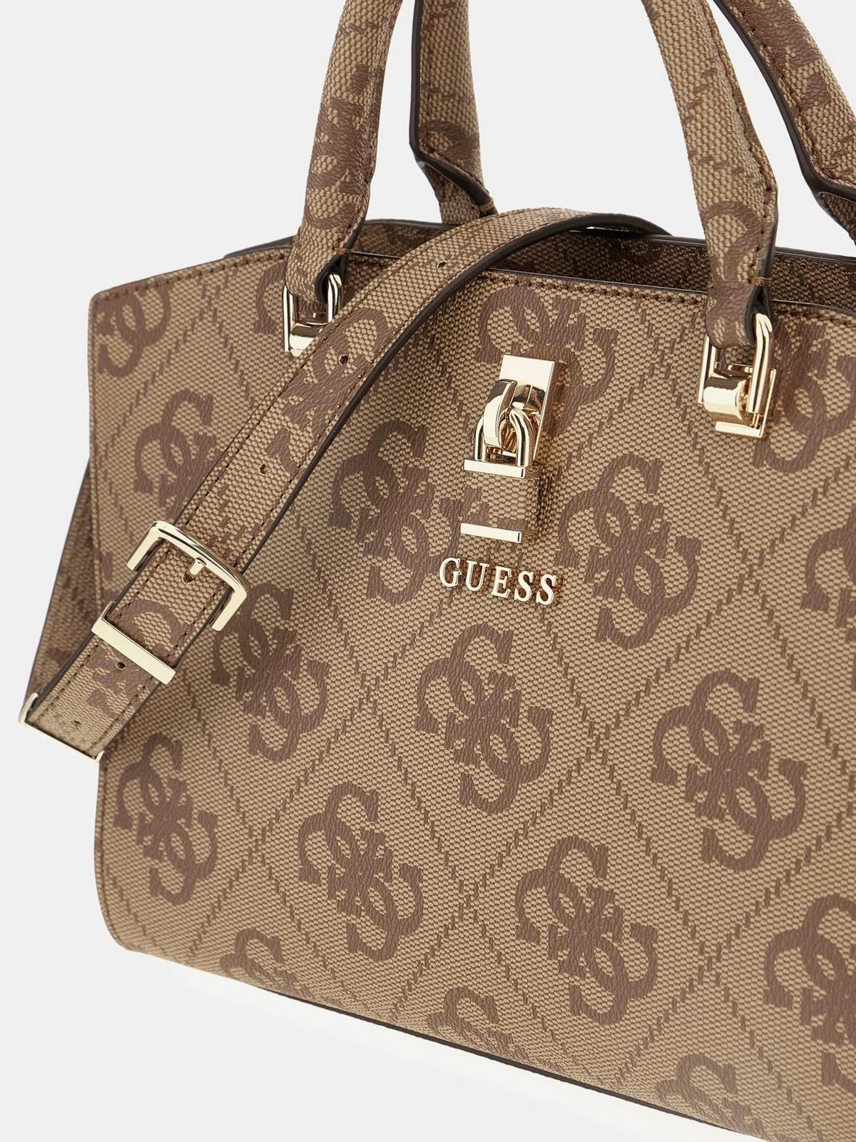 GUESS Borsa Donna QUEENSLAND LUXURY SATCHEL HWOS96 55060 LTL LATTE LOGO