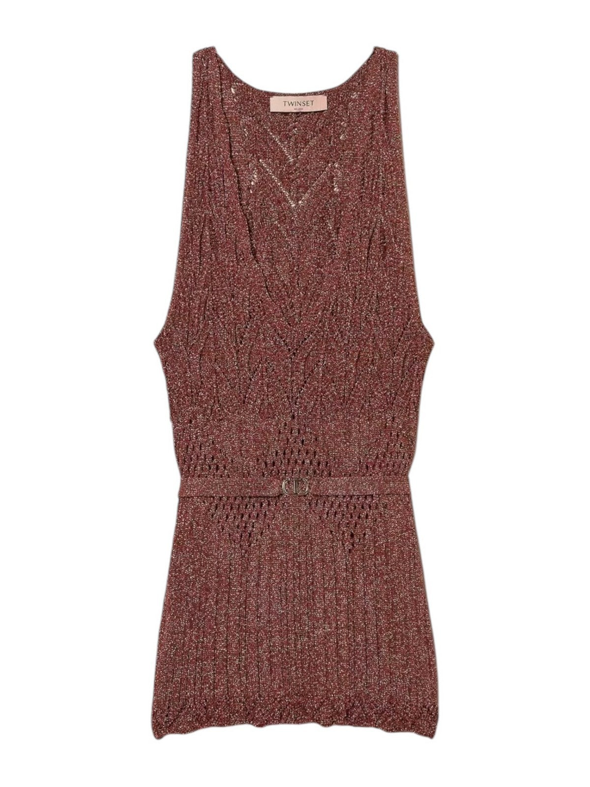 TWINSET Top Donna 251TT3195 12450 Marrone gioboutiqueweb