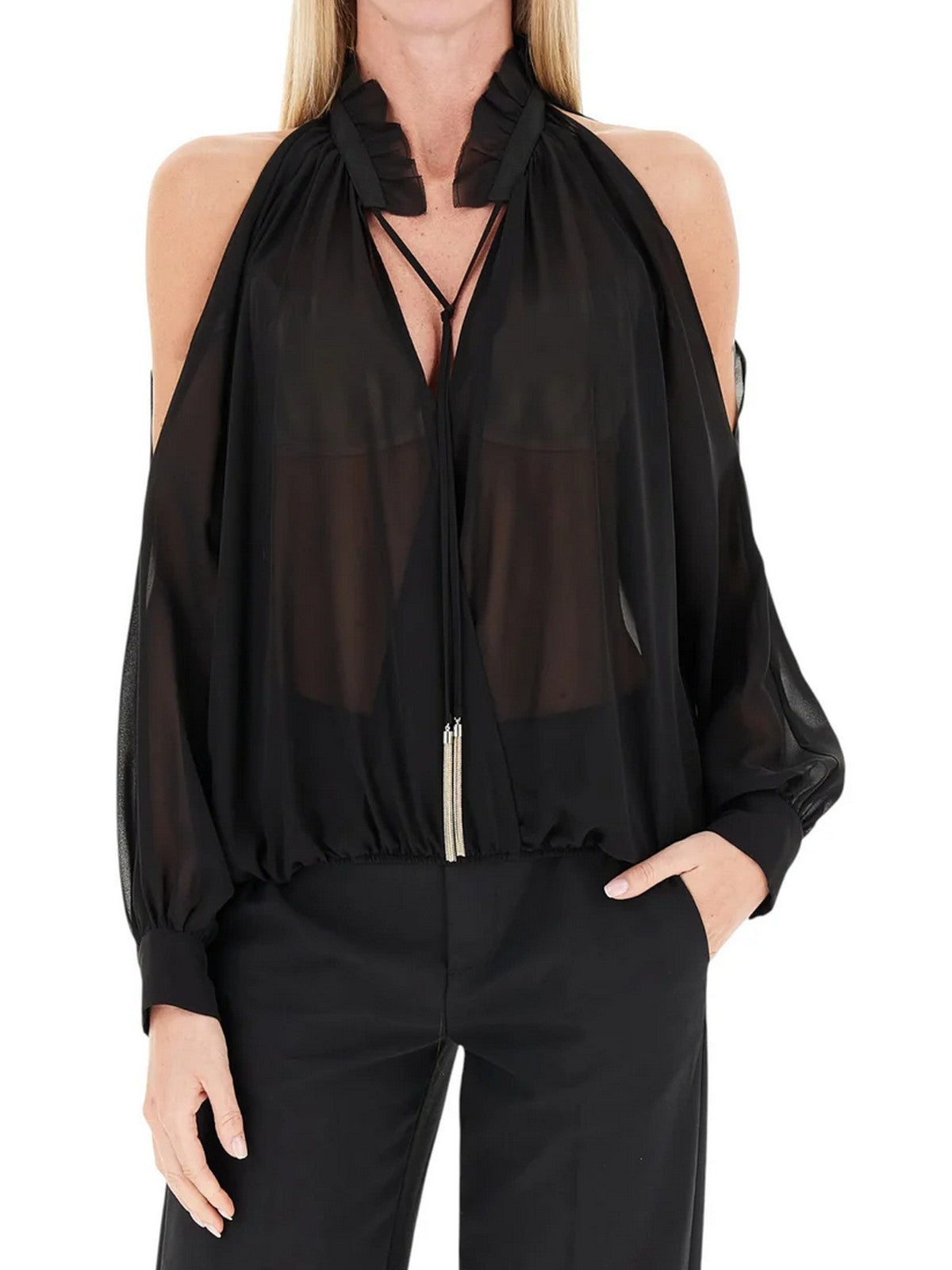 LIU JO BLACK Blusa Donna CF5396TS869 22222 Nero