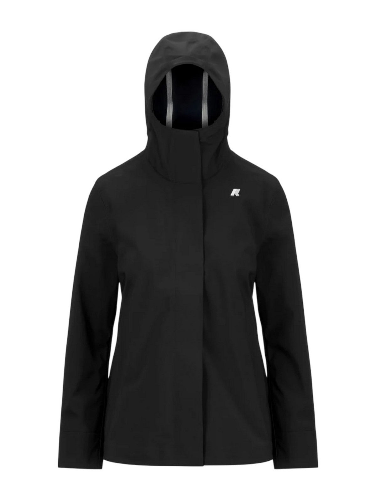 K-WAY Giubbino Donna MADALINA BONDED K21488W A3C BLACK-BLUE DEPTH gioboutiqueweb