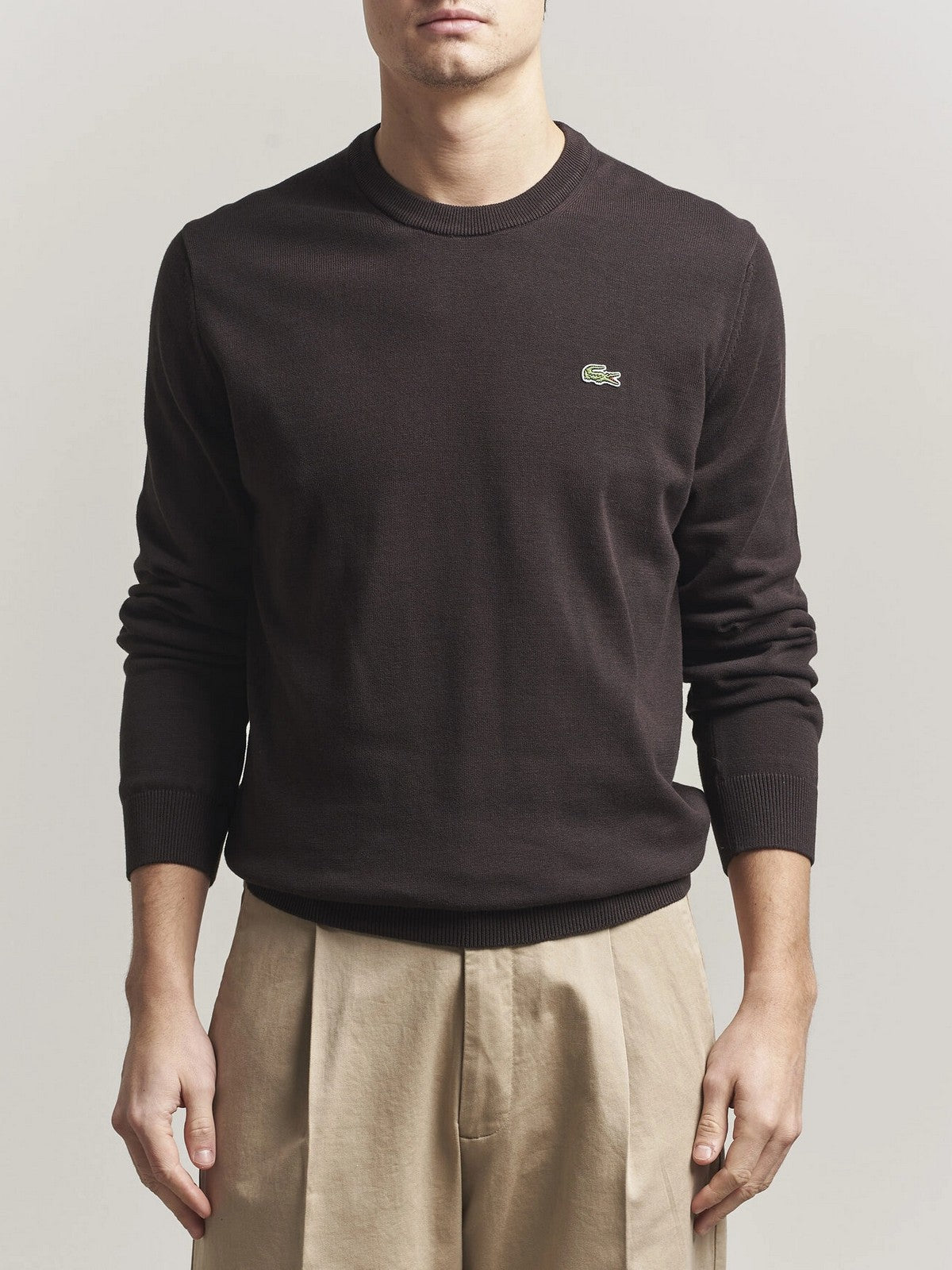 LACOSTE Maglia Uomo AH0128 3LA Marrone