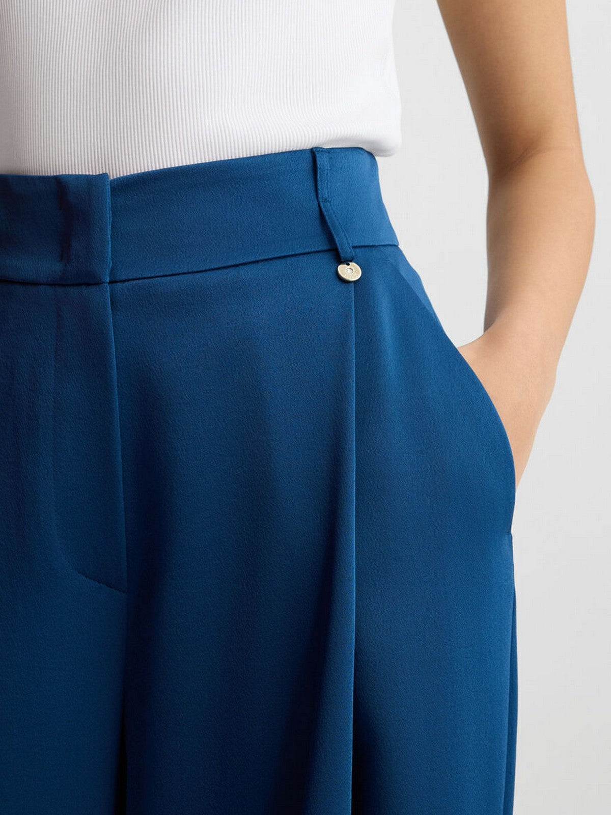 LIU JO BLACK Pantalone Donna CA5272TS870 X0648 Blu gioboutiqueweb