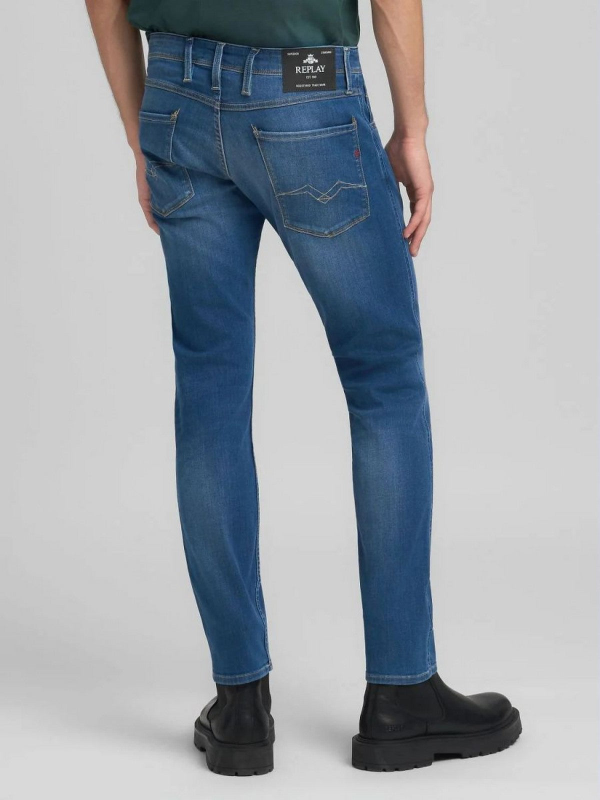 REPLAY Jeans Uomo ANBASS M91400041AC33 007 DARK BLUE