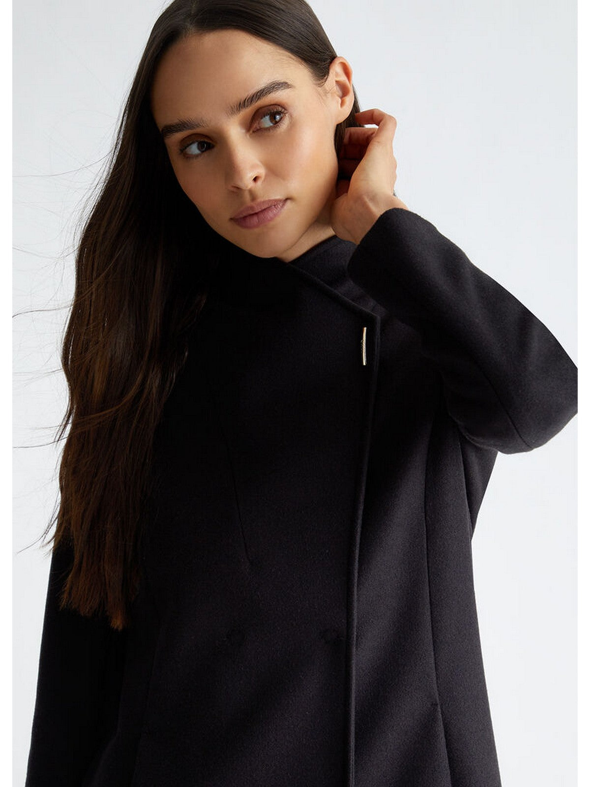 LIU JO WHITE Cappotto Donna WF4272T4612 22222 Nero gioboutiqueweb