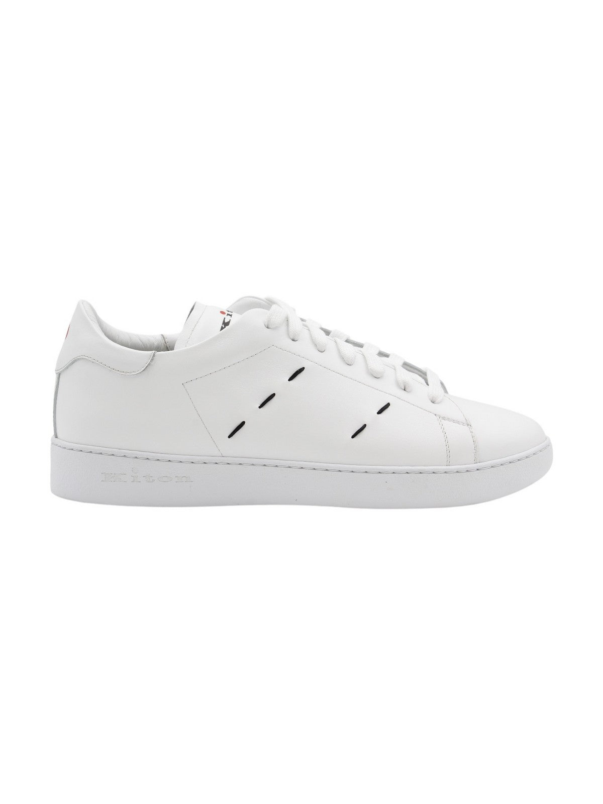 KITON Sneaker Uomo USSA068N0114601001 WHITE Bianco gioboutiqueweb